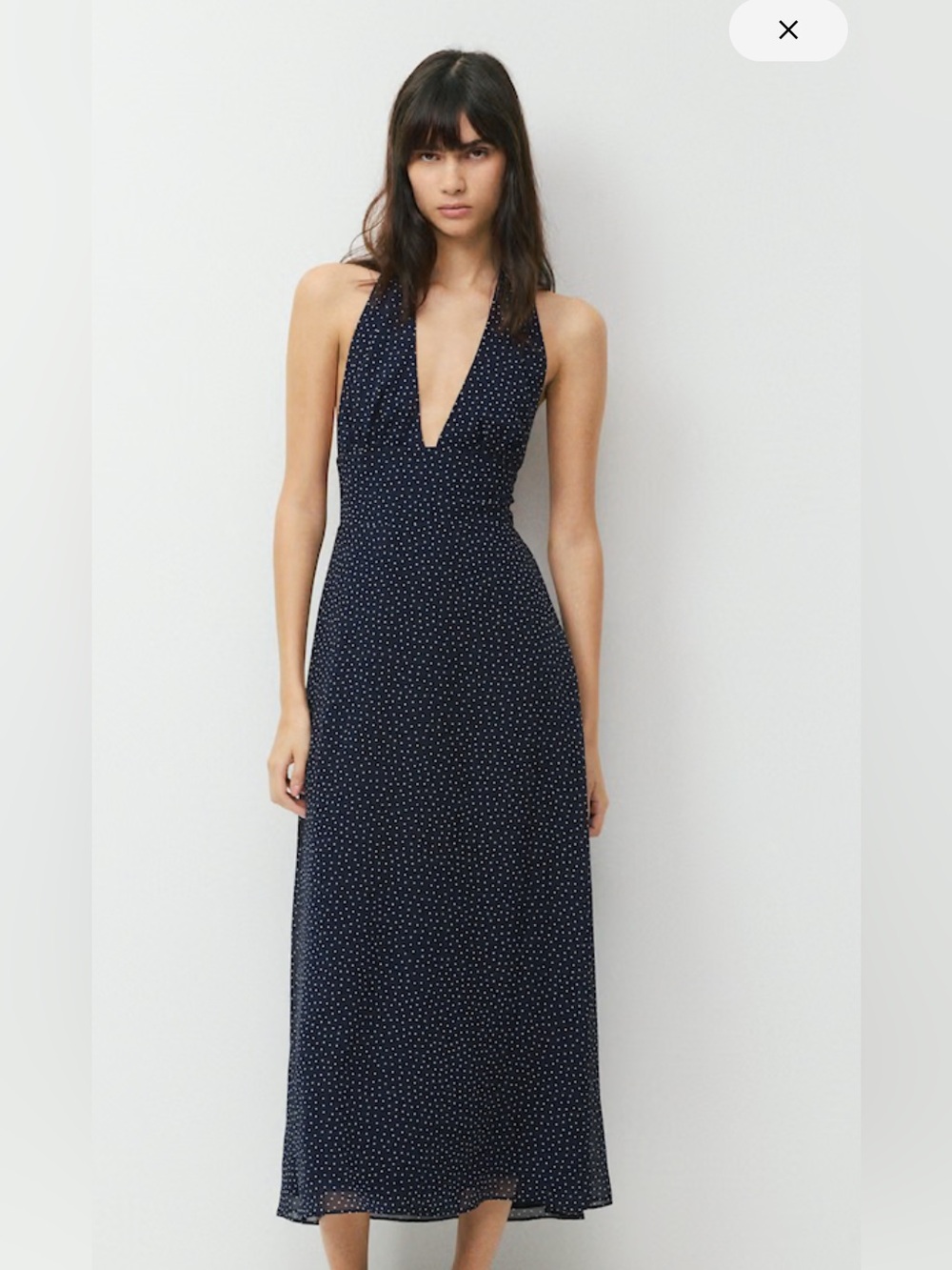 Aritzia Wilfred Orchardine Halter dress